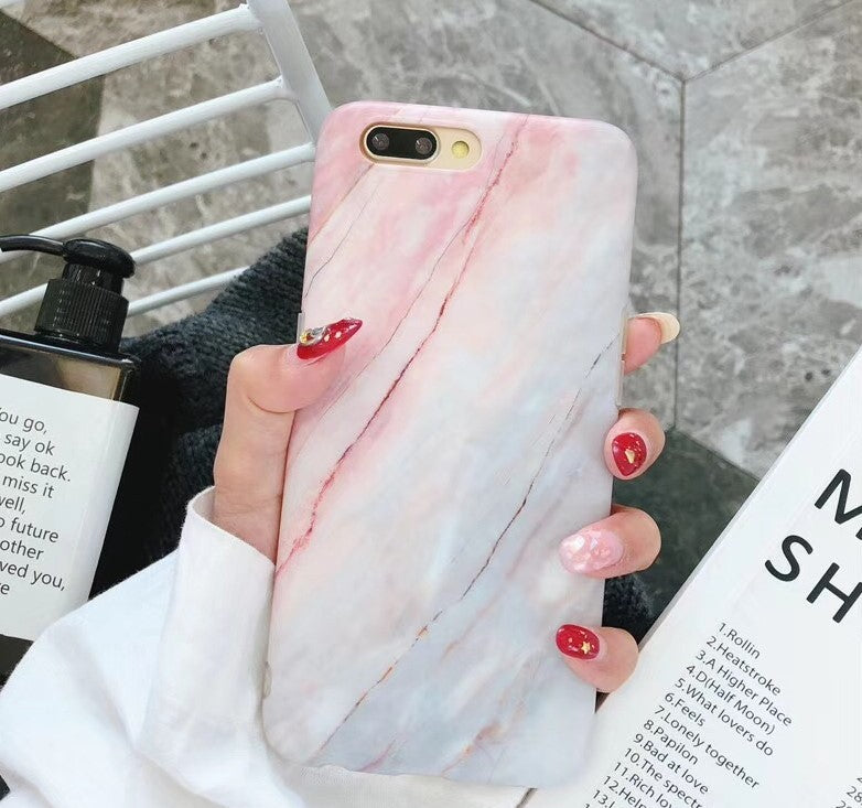 Compatible with Apple, Luxury marble phone case for iPhone 7 case for iphone X 7 6 6S 8 Plus 6S case cover XR XS MXA silicon case