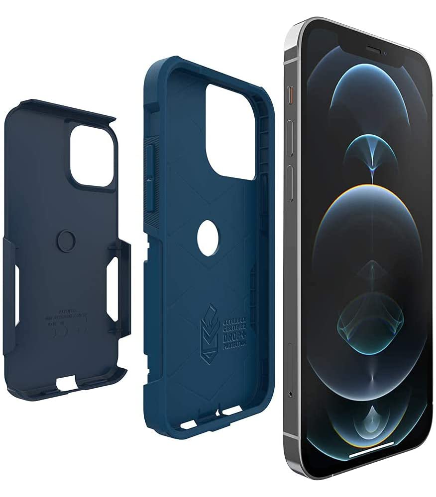 OtterBox iPhone 12 & iPhone 12 Pro Commuter Series Case - Black, Slim & Tough, Pocket-Friendly, with Port Protection