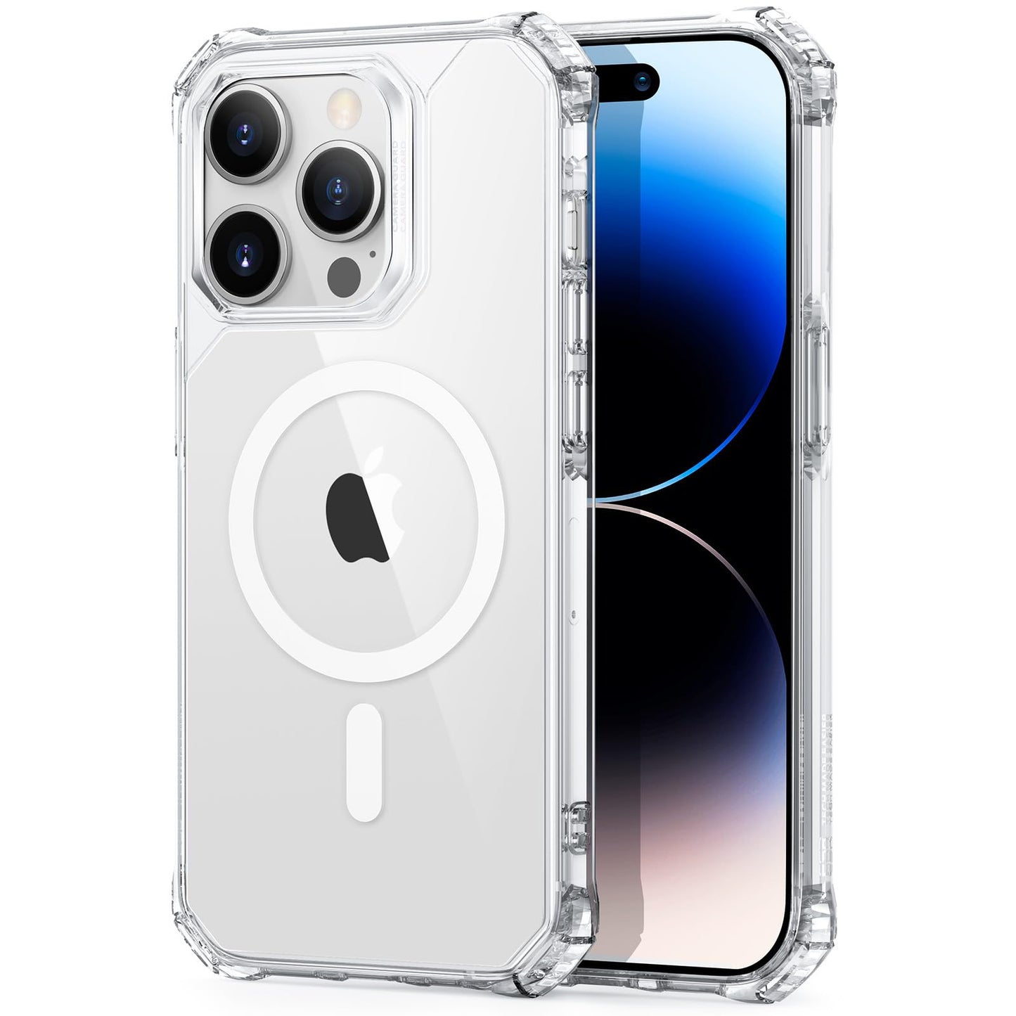 ESR for iPhone 14 Case/iPhone 13 Case, Compatible with MagSafe, Shockproof Military-Grade Protection, Magnetic Phone Case for iPhone 14/13, Classic Hybrid Case (HaloLock), Clear