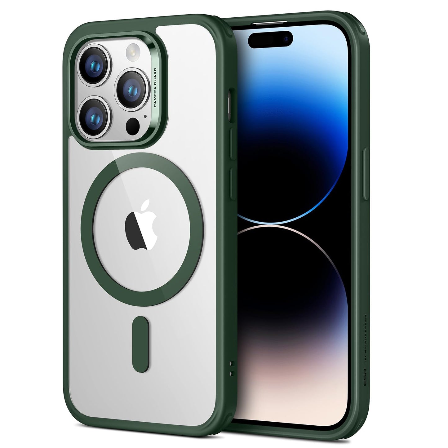 ESR for iPhone 14 Case/iPhone 13 Case, Compatible with MagSafe, Shockproof Military-Grade Protection, Magnetic Phone Case for iPhone 14/13, Classic Hybrid Case (HaloLock), Clear