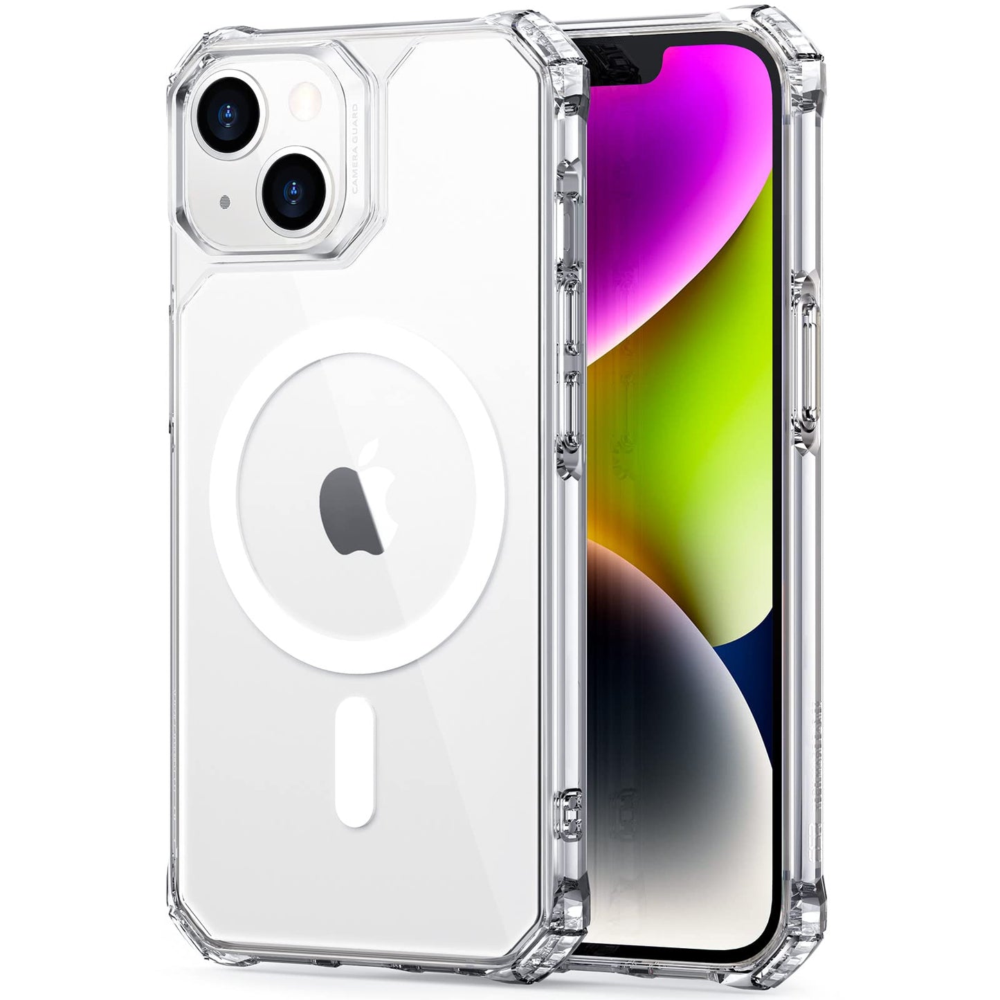 ESR for iPhone 14 Case/iPhone 13 Case, Compatible with MagSafe, Shockproof Military-Grade Protection, Magnetic Phone Case for iPhone 14/13, Classic Hybrid Case (HaloLock), Clear